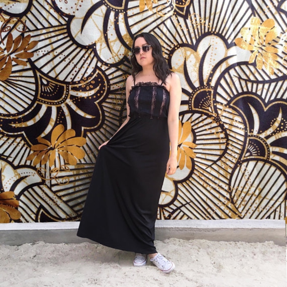 Vintage 1990's Lace Maxi Dress